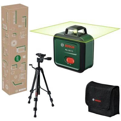 Bosch Linienlaser PLL 360-1G (360° grüner Laser, selbstnivellierend, ±0,4 mm/m Genauigkeit, integrierter Lithium-Ionen-Akku, Laden über USB-C®, im E-Commerce-Karton) Bosch Linienlaser PLL 360-1G (360° grüner Laser, selbstnivellierend, ±0,4 mm/m Genauigkeit, integrierter Lithium-Ionen-Akku, Laden über USB-C®, im E-Commerce-Karton)