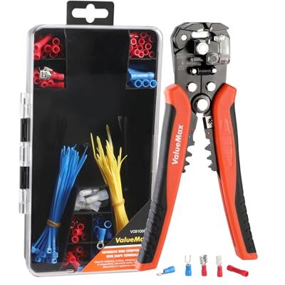 ValueMax 3-IN-1 Abisolierzange 200mm Automatisch, Crimpzange Drahtschneider zum Abisolieren, Crimpen und Schneiden, Multitool für Kabel von AWG 24-10 (0,2-6,0 mm²) ValueMax 3-IN-1 Abisolierzange 200mm Automatisch, Crimpzange Drahtschneider zum Abisolieren, Crimpen und Schneiden, Multitool für Kabel von AWG 24-10 (0,2-6,0 mm²)