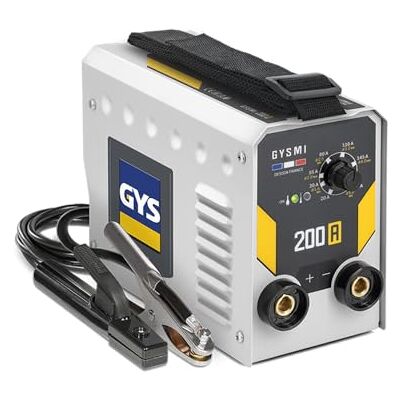 GYS , MI 200 A, Schweißgerät mit überzogener Elektrode, 200 A, einphasig, 230 V (MMA), Arc Force, Antiticking, Hot Start, mit Elektrodenhalter, Massekabel GYS , MI 200 A, Schweißgerät mit überzogener Elektrode, 200 A, einphasig, 230 V (MMA), Arc Force, Antiticking, Hot Start, mit Elektrodenhalter, Massekabel