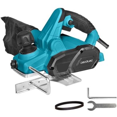 Cecotec Elektrohobel Fast&Clean 3000 Agile, 650 W, 16800 U/min, 82 mm Hobelbreite, 2 mm Spantiefe, 3 V-Nuten, Parallelanschlag, Staubbeutel, Staubsaugeranschluss, Parkschuh, 3 m Stromkabel Cecotec Elektrohobel Fast&Clean 3000 Agile, 650 W, 16800 U/min, 82 mm Hobelbreite, 2 mm Spantiefe, 3 V-Nuten, Parallelanschlag, Staubbeutel, Staubsaugeranschluss, Parkschuh, 3 m Stromkabel