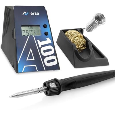 ersa A100 80 WATT digitale Lötstation 150-480°C mit ergonomischen Lötkolben & TIP´N´TURN Lötspitzen-System mit Auto-Standby ersa A100 80 WATT digitale Lötstation 150-480°C mit ergonomischen Lötkolben & TIP´N´TURN Lötspitzen-System mit Auto-Standby