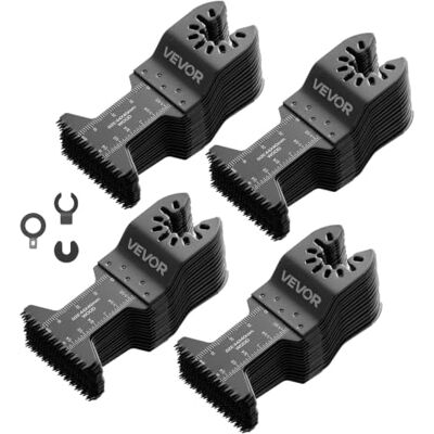 VEVOR 60 Stk. Multitool Sägeblätter, Oszillierende Sägeblätter mit Japanischen Zähnen, Oszillierwerkzeug Zubehör für Holz Kunststoff & PVC, Multitool Zubehör für Bosch Fein Dewalt Milwaukee Craftsman VEVOR 60 Stk. Multitool Sägeblätter, Oszillierende Sägeblätter mit Japanischen Zähnen, Oszillierwerkzeug Zubehör für Holz Kunststoff & PVC, Multitool Zubehör für Bosch Fein Dewalt Milwaukee Craftsman