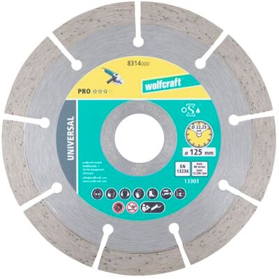 wolfcraft PRO UNIVERSAL Diamant-Trennscheibe Ø 125 mm - Diamant-Trennscheibe wolfcraft PRO UNIVERSAL Diamant-Trennscheibe Ø 125 mm - Diamant-Trennscheibe