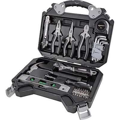 Amazon Werkzeug-Set für den Haushalt, 51 teile, Schwarz Amazon Werkzeug-Set für den Haushalt, 51 teile, Schwarz
