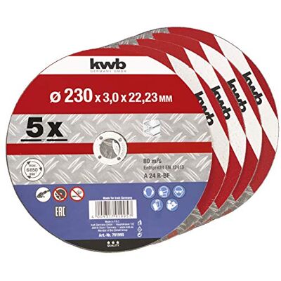 kwb Kraftixx Trennscheiben (für Metall, 5er Sparpack, Durchmesser 230 mm) kwb Kraftixx Trennscheiben (für Metall, 5er Sparpack, Durchmesser 230 mm)