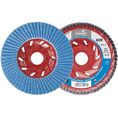 LUKAS Schleiflamellenteller SLTK KS m.Kühlung Zirkonkorund ø 125mm Korn ZK40 LUKAS Schleiflamellenteller SLTK KS m.Kühlung Zirkonkorund ø 125mm Korn ZK40