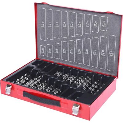 KS Tools 330.2640 HSS-G Spiralbohrer-Satz, 170-tlg., 1-10mm KS Tools 330.2640 HSS-G Spiralbohrer-Satz, 170-tlg., 1-10mm