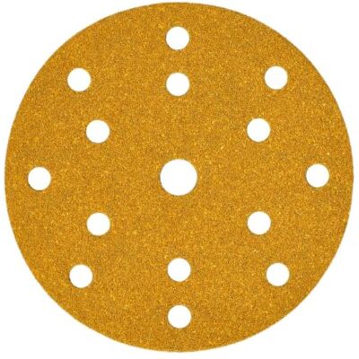 MIRKA Universalschleifpapier Ø 150 mm - Schleifpapier für Trockenanwendung, 15 Bohrungen, Körnung P180, 10 Stück MIRKA Universalschleifpapier Ø 150 mm - Schleifpapier für Trockenanwendung, 15 Bohrungen, Körnung P180, 10 Stück