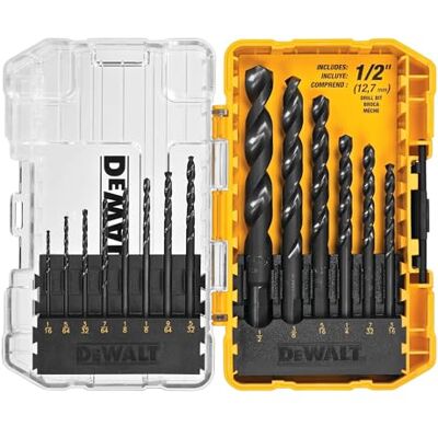 DeWalt DWA1184 Spiralbohrer-Set, schwarz, oxidbeschichtet, HSS, 14-teilig DeWalt DWA1184 Spiralbohrer-Set, schwarz, oxidbeschichtet, HSS, 14-teilig