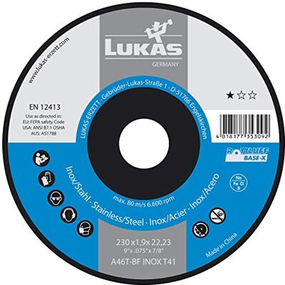Lukas - Base-X - 230 mm - 1.9 mm - Trennscheibe Lukas - Base-X - 230 mm - 1.9 mm - Trennscheibe