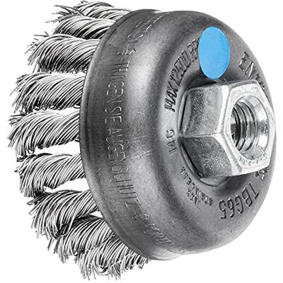 PFERD TOOLS Topfbürste gezopft TBG, Ø 65mm M14 Edelstahl-Draht-ø 0,50, 43305004 – für Winkelschleifer PFERD TOOLS Topfbürste gezopft TBG, Ø 65mm M14 Edelstahl-Draht-ø 0,50, 43305004 – für Winkelschleifer
