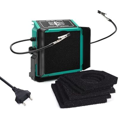 YIHUA 948DQ-I Lötdampf-Absaugventilator Lötrauchabsorber-Entferner Neigbarer Winkel mit helfenden Händen 6 Extra-Lüfterfilter zum Löten von Holzverbrennungen und mehr (EU PLUG) YIHUA 948DQ-I Lötdampf-Absaugventilator Lötrauchabsorber-Entferner Neigbarer Winkel mit helfenden Händen 6 Extra-Lüfterfilter zum Löten von Holzverbrennungen und mehr (EU PLUG)