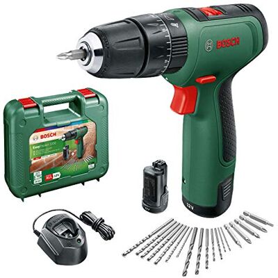 Bosch Akku Bohrschrauber EasyImpact 1200 (2x Akkus, 12 Volt System, 19tlg. Zubehör-Set, im Koffer) Bosch Akku Bohrschrauber EasyImpact 1200 (2x Akkus, 12 Volt System, 19tlg. Zubehör-Set, im Koffer)
