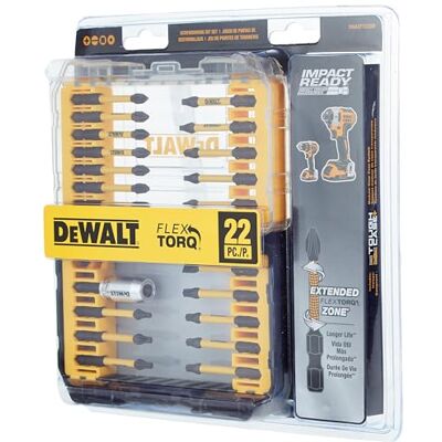 DeWalt FlexTorq Schlagschrauber-Bit-Set, 22-teilig (DWA2FTS22IR) DeWalt FlexTorq Schlagschrauber-Bit-Set, 22-teilig (DWA2FTS22IR)