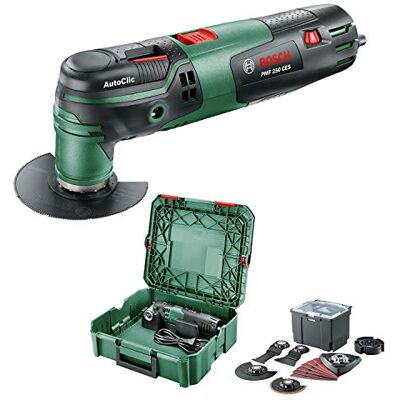 Bosch Multifunktionswerkzeug PMF 250 CES (250 W, Universal-Zubehör-Set, in SystemBox Größe S) Amazon Edition Bosch Multifunktionswerkzeug PMF 250 CES (250 W, Universal-Zubehör-Set, in SystemBox Größe S) Amazon Edition