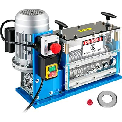VEVOR Elektrische Abisoliermaschine, 370 W, 1,5 mm-38 mm, Kabelabisoliermaschine, Kabel Abisolierwerkzeug, 11 Kanäle 10 Klingen zum Recycling von Kupferdrähten/Entfernen, Isolierung aus Kunststoff VEVOR Elektrische Abisoliermaschine, 370 W, 1,5 mm-38 mm, Kabelabisoliermaschine, Kabel Abisolierwerkzeug, 11 Kanäle 10 Klingen zum Recycling von Kupferdrähten/Entfernen, Isolierung aus Kunststoff