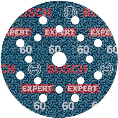 Bosch 50x EXPERT O780 Folienschleifscheibe, 125 mm (für Hartholz, Farbe auf Holz, Ø 125 mm, Körnung 60, Professional Zubehör Exzenterschleifer) Bosch 50x EXPERT O780 Folienschleifscheibe, 125 mm (für Hartholz, Farbe auf Holz, Ø 125 mm, Körnung 60, Professional Zubehör Exzenterschleifer)