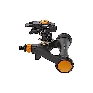 Fiskars Impuls-Sprinkler XL mit Rädern, Mit Abstandsregelung, Sprühbildkontrolle und Rotationskontrolle, Universalgröße, Ø 26 m Reichweite, 938 g, Schwarz/Orange, 1023656 Fiskars Impuls-Sprinkler XL mit Rädern, Mit Abstandsregelung, Sprühbildkontrolle und Rotationskontrolle, Universalgröße, Ø 26 m Reichweite, 938 g, Schwarz/Orange, 1023656
