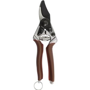 FELCO 6 ELITE Gartenschere ergonomisch für Rechtshänder, mittlere Handgröße, Ledergriffe, Black F-Tech Klinge, 20 mm Schnittdurchmesser, 195 mm Länge, Swiss Made FELCO 6 ELITE Gartenschere ergonomisch für Rechtshänder, mittlere Handgröße, Ledergriffe, Black F-Tech Klinge, 20 mm Schnittdurchmesser, 195 mm Länge, Swiss Made