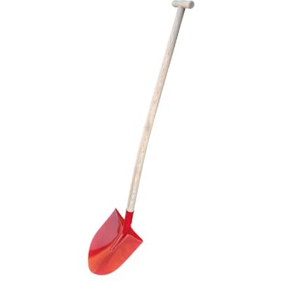 Land-Haus-Shop Gartenschaufel Frankfurter Schaufel Rot mit Esche Stiel und T-Griff Land-Haus-Shop Gartenschaufel Frankfurter Schaufel Rot mit Esche Stiel und T-Griff