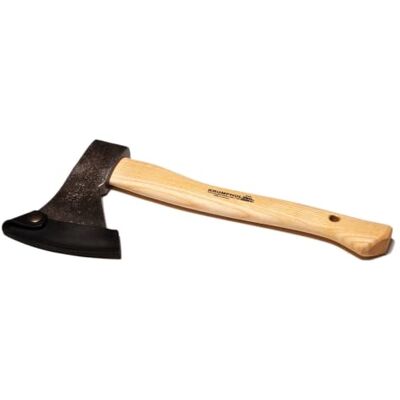 Unbekannt Handbeil geschmiedet mit Lederschneidenschutz mit Eschen-Kuhfuß-Stiel 38 cm Kopfgewicht 600 g, Gesamtgewicht 800 g Krumpholz Gartengerät Unbekannt Handbeil geschmiedet mit Lederschneidenschutz mit Eschen-Kuhfuß-Stiel 38 cm Kopfgewicht 600 g, Gesamtgewicht 800 g Krumpholz Gartengerät