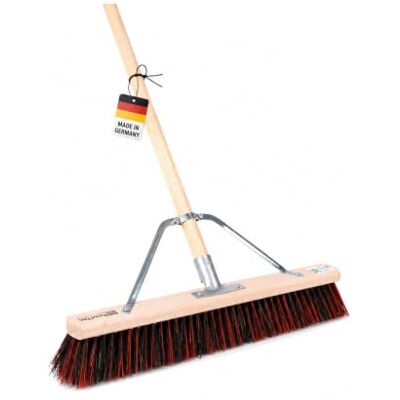 BawiTec Spezial Besen 100cm mit Stiel 160cm ArengaMix Borsten Stabi Straßenbesen Arenga-Elaston-Borsten-Mix, Speziellem Stielstabilisator, Robust und stabil, Für groben und feinen Schmutz BawiTec Spezial Besen 100cm mit Stiel 160cm ArengaMix Borsten Stabi Straßenbesen Arenga-Elaston-Borsten-Mix, Speziellem Stielstabilisator, Robust und stabil, Für groben und feinen Schmutz