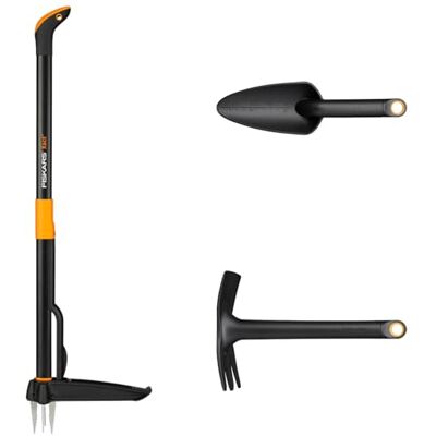 Fiskars Gartenwerkzeuge-Set, 3-teilig, Xact Unkrautstecher Fiskars Gartenwerkzeuge-Set, 3-teilig, Xact Unkrautstecher