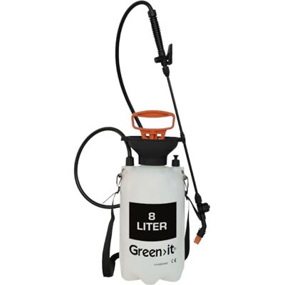 Green>it Home IT® Gartenspritze Drucksprüher 8L UV-beständiger Sprüher mit Pumpe Tragegurt & Überdruckventil Unkrautvernichter Spritze, Verstellbare Düse, 130 cm Schlauch Green>it Home IT® Gartenspritze Drucksprüher 8L UV-beständiger Sprüher mit Pumpe Tragegurt & Überdruckventil Unkrautvernichter Spritze, Verstellbare Düse, 130 cm Schlauch