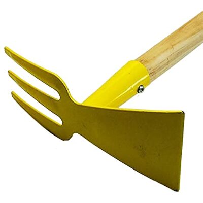 Land-Haus-Shop Kindergartengeräte 1 von 8, Kinder Garten Werkzeuge Geräte Schaufel, Besen, Rechen, Laubbesen, Harke, Grubber, Doppelhacke, Spaten, Metall mit Holzstiel (Doppelhacke gelb) Land-Haus-Shop Kindergartengeräte 1 von 8, Kinder Garten Werkzeuge Geräte Schaufel, Besen, Rechen, Laubbesen, Harke, Grubber, Doppelhacke, Spaten, Metall mit Holzstiel (Doppelhacke gelb)