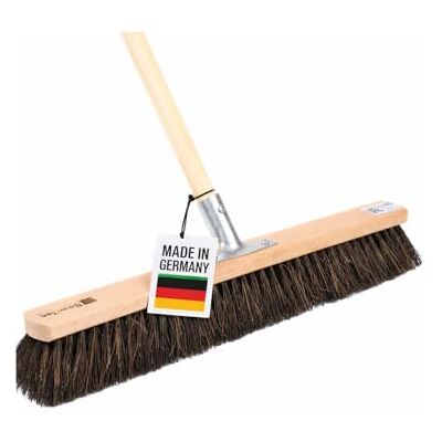 BawiTec Profi Besen Arenga Borsten 50cm mit Stiel Besenstiel 140cm Lang Kehrbesen Echt-Arenga-Borsten, Nass- und Ölbeständig, Stabiler Geräte-Holzstiel 28mm BawiTec Profi Besen Arenga Borsten 50cm mit Stiel Besenstiel 140cm Lang Kehrbesen Echt-Arenga-Borsten, Nass- und Ölbeständig, Stabiler Geräte-Holzstiel 28mm