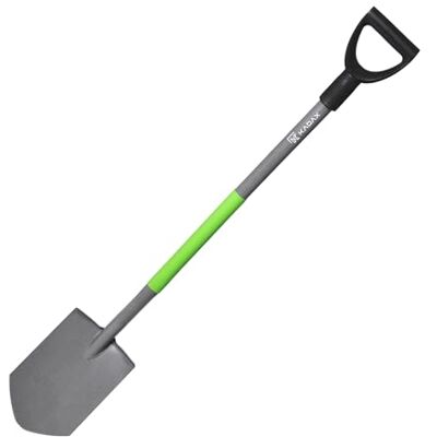 KADAX Gartenschaufel - 119cm Metall Ergonomischer Griff KADAX Gartenschaufel - 119cm Metall Ergonomischer Griff