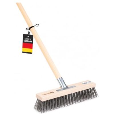 BawiTec Stahldrahtbesen mit Stiel 160cm Lang Stahldraht Borsten Besen Besenstiel Mit Metall-Stielhalter, Mit Geräte-Holzstiel, Ø28mm/160cm, Breite 30cm, Für grobe Verschmutzungen BawiTec Stahldrahtbesen mit Stiel 160cm Lang Stahldraht Borsten Besen Besenstiel Mit Metall-Stielhalter, Mit Geräte-Holzstiel, Ø28mm/160cm, Breite 30cm, Für grobe Verschmutzungen