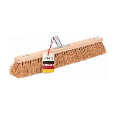 BawiTec Kokosbesen 40cm Breit, mit Metall-Stielhalter 24mm, Besen ohne Stiel Verschraubt, Naturfaser Kokosborsten, Braun Buchenholz, Ohne Stiel, Für Innen- und Außenbereich BawiTec Kokosbesen 40cm Breit, mit Metall-Stielhalter 24mm, Besen ohne Stiel Verschraubt, Naturfaser Kokosborsten, Braun Buchenholz, Ohne Stiel, Für Innen- und Außenbereich