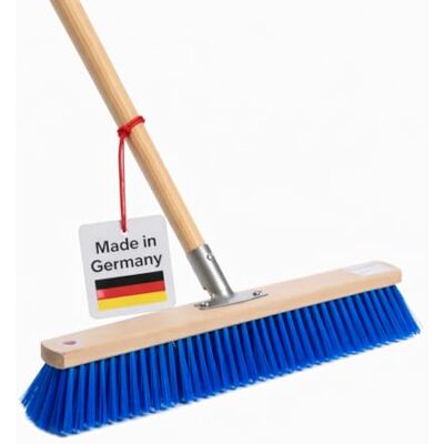 BawiTec Profi Straßenbesen Blaue Borsten 60cm Lang mit Stiel Besen Besenstiel Volle Dichte PVC-Borsten in Blau, Stabiler Geräte-Holzstiel 155cm, Metallstielhalter BawiTec Profi Straßenbesen Blaue Borsten 60cm Lang mit Stiel Besen Besenstiel Volle Dichte PVC-Borsten in Blau, Stabiler Geräte-Holzstiel 155cm, Metallstielhalter