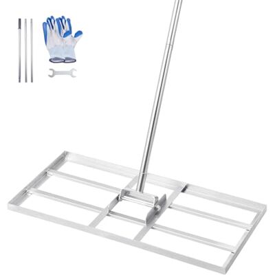 VEVOR Rasenrakel mit Stiel, 355x762mm Bodenplatte, Nivellierrechen aus Karbonstahl, Levelingrake, Rasen-Nivellierungsrechen für Rasenpflege, Rasen-Nivellierungsrechen, Hof und Golfplatz VEVOR Rasenrakel mit Stiel, 355x762mm Bodenplatte, Nivellierrechen aus Karbonstahl, Levelingrake, Rasen-Nivellierungsrechen für Rasenpflege, Rasen-Nivellierungsrechen, Hof und Golfplatz