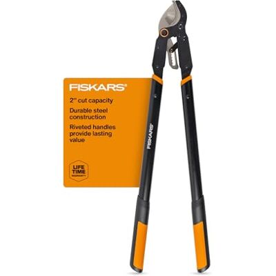 Fiskars Ratchet Drive Anvil Lopper – 81,3 cm Hochleistungs-Baumschere, 5,1 cm Schnittkapazität, vernietete Griffe für müheloses Schneiden durch einfachen Druck Fiskars Ratchet Drive Anvil Lopper – 81,3 cm Hochleistungs-Baumschere, 5,1 cm Schnittkapazität, vernietete Griffe für müheloses Schneiden durch einfachen Druck