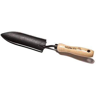 Unbekannt Pflanzenkelle schmal geschmiedet mit stabilem Eschenholzgriff 14 cm Krumpholz Gartengerät Unbekannt Pflanzenkelle schmal geschmiedet mit stabilem Eschenholzgriff 14 cm Krumpholz Gartengerät