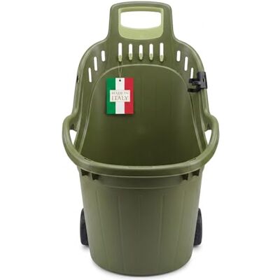 BigDean Gartentrolley Gartenwagen 50 Liter 60 kg Belastbar Made in Italy BigDean Gartentrolley Gartenwagen 50 Liter 60 kg Belastbar Made in Italy