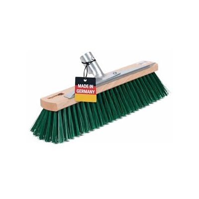 BawiTec Spezieller Besen mit Metall Kratzleiste 40cm Lang Gartenbesen ohne Stiel mit Schabekante/Metallleiste, Metall-Stielhalter, Straßenbesen, Grüne Elaston-Kunststoffborsten BawiTec Spezieller Besen mit Metall Kratzleiste 40cm Lang Gartenbesen ohne Stiel mit Schabekante/Metallleiste, Metall-Stielhalter, Straßenbesen, Grüne Elaston-Kunststoffborsten