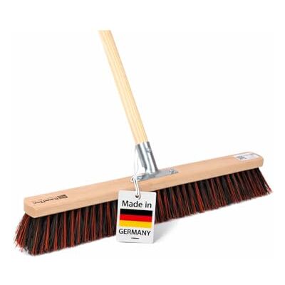 BawiTec Profi Besen Straßenbesen Arenga Mix 80cm mit Stiel 140cm Lang Holzstiel Arenga-Elaston-Borsten-Mix, Spezieller Kehrbesen, Für Außenbereich, Garten, Werkstatt BawiTec Profi Besen Straßenbesen Arenga Mix 80cm mit Stiel 140cm Lang Holzstiel Arenga-Elaston-Borsten-Mix, Spezieller Kehrbesen, Für Außenbereich, Garten, Werkstatt