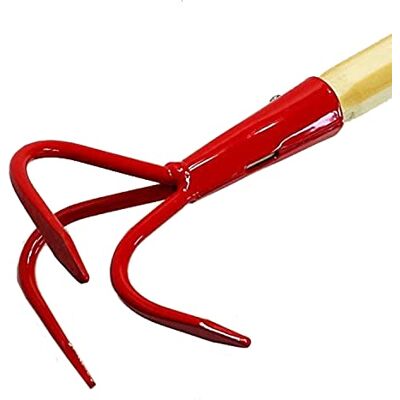 Land-Haus-Shop Kindergartengeräte 1 von 8, Kinder Garten Werkzeuge Geräte Schaufel, Besen, Rechen, Laubbesen, Harke, Grubber, Doppelhacke, Spaten, Metall mit Holzstiel (Grubber rot) Land-Haus-Shop Kindergartengeräte 1 von 8, Kinder Garten Werkzeuge Geräte Schaufel, Besen, Rechen, Laubbesen, Harke, Grubber, Doppelhacke, Spaten, Metall mit Holzstiel (Grubber rot)