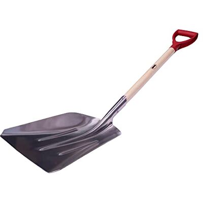Amig Quadratische Gartenschaufel Schaufel mit Aluminiumklinge und Holzgriff zum Graben und Entfernen von Erde Werkzeuge für Gemüsegarten und Gartenarbeit in Silber-Finish Maße: 110 cm. Amig Quadratische Gartenschaufel Schaufel mit Aluminiumklinge und Holzgriff zum Graben und Entfernen von Erde Werkzeuge für Gemüsegarten und Gartenarbeit in Silber-Finish Maße: 110 cm.