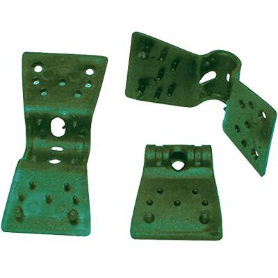 TENAX Clips 3,50 cm Grün, Schachtel mit 500 Clips, Clips zur Befestigung von gewebten Netzen als Sichtschutz und Schattenspender TENAX Clips 3,50 cm Grün, Schachtel mit 500 Clips, Clips zur Befestigung von gewebten Netzen als Sichtschutz und Schattenspender