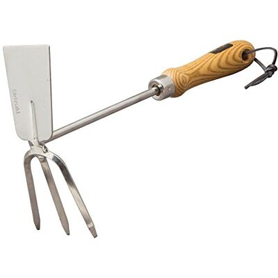 Siena Garden Doppelhäckchen ClassicLine, Edelstahl mit Holzgriff, 599446 Siena Garden Doppelhäckchen ClassicLine, Edelstahl mit Holzgriff, 599446