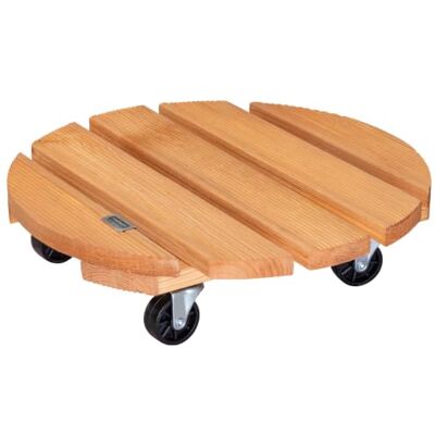 WAGNER Pflanzenroller Toscana Ø 38 x 10,5 cm I Blumenroller für Außenbereich + Innenbereich I Kübelroller aus FSC® Massivholz, geriffelt, Terracotta I Tragkraft 150 kg I Made in EU 20016301 WAGNER Pflanzenroller Toscana Ø 38 x 10,5 cm I Blumenroller für Außenbereich + Innenbereich I Kübelroller aus FSC® Massivholz, geriffelt, Terracotta I Tragkraft 150 kg I Made in EU 20016301