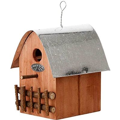 Esschert Design Vogelhaus Nistkasten Holz Orange Vogelfutterhaus 21cm Esschert Design Vogelhaus Nistkasten Holz Orange Vogelfutterhaus 21cm