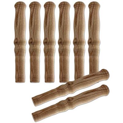 BigDean 8 Schubkarren Universal Holzgriffe Schubkarrengriffe Griffe Holz Schiebkarre Griffe aus Holz, wetterfest, rutschfest, enorm stabile Karrengriffe BigDean 8 Schubkarren Universal Holzgriffe Schubkarrengriffe Griffe Holz Schiebkarre Griffe aus Holz, wetterfest, rutschfest, enorm stabile Karrengriffe