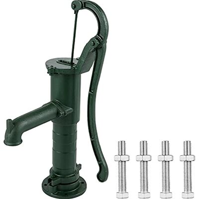 VEVOR Manueller Pumpenhalter aus Gusseisen, 22,9 x 22,9 x 66 cm, Handwasserpumpenhalterung, 13,5 kg, stabile Struktur, Handpumpenhalterung für Garten mit Sprühfarbe, Grün VEVOR Manueller Pumpenhalter aus Gusseisen, 22,9 x 22,9 x 66 cm, Handwasserpumpenhalterung, 13,5 kg, stabile Struktur, Handpumpenhalterung für Garten mit Sprühfarbe, Grün