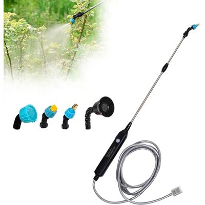Mobiclinic ®, Elektrisches Sprühgerät, 3M, 4 Austauschbare Düsen, 2 Leistungsstufen, 2 Bis 3 Stunden Autonomie, Ausziehbarer Stab 60–85 cm, USB, Ergonomischer Griff, Bewässerung und Reinigung, Profumig Mobiclinic ®, Elektrisches Sprühgerät, 3M, 4 Austauschbare Düsen, 2 Leistungsstufen, 2 Bis 3 Stunden Autonomie, Ausziehbarer Stab 60–85 cm, USB, Ergonomischer Griff, Bewässerung und Reinigung, Profumig