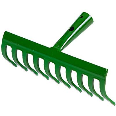Land-Haus-Shop Garten Gerät Harke Rasen Boden Erde Rechen 10 Zinken Stahl grün Gartenrechen 24,8 cm Land-Haus-Shop Garten Gerät Harke Rasen Boden Erde Rechen 10 Zinken Stahl grün Gartenrechen 24,8 cm